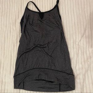 Lululemon Let It Loose Tank - Charcoal / Black